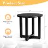 imageOutvita Outdoor Round Side Table 18quot Weather Resistant Small Metal End Table with X Legs for Patio Balcony Lawn Garden Poolside Living Room