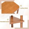 imageOutvita Outdoor Side Table Acacia Wooden End Table Small Coffee Table for Patio Balcony Garden Living Room Bedroom SturdySmooth Tabletop 2 Tiers