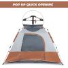 imageOutvita Pop Up Camping Tent 4 Person Waterproof ampamp Windproof Family Tent with Rainfly Portable Easy Setup Outdoor Shelter with Carry Bag for Backpacking Hiking Trip Mountaineerin