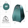 imageOutvita Pop Up Shower Tent Instant Privacy Camping Changing ampamp Toilet Tent 623FT Portable Outdoor Shelter for Hiking Fishing Picnic Beach with Carring Bag 4 StakesGreen
