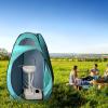 imageOutvita Pop Up Shower Tent Instant Privacy Camping Changing ampamp Toilet Tent 623FT Portable Outdoor Shelter for Hiking Fishing Picnic Beach with Carring Bag 4 StakesGreen