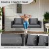 imageOutvita Porch Swing 5FT Hanging Outdoor Porch Swings for Adults Wicker 3 Person Patio Swing with Cushion Pillow and Chain for Garden Backyard Weight Capacity  1000lbsBlack  Grey