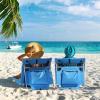 imageOutvita Portable Folding Beach Chair Lightweight Pool Chair with Carry Strap Outdoor Rest Mat for Camping Poolside Lawn Garden 1 Mint Green MediumBlue