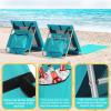 imageOutvita Portable Folding Beach Chair Lightweight Pool Chair with Carry Strap Outdoor Rest Mat for Camping Poolside Lawn Garden 1 Mint Green MediumMint Green