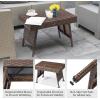 imageOutvita Portable Folding Wicker Table Foldable Outdoor Coffee Table with Steel Frame Easy to Clean Outdoor Deck Furniture with WeatherResistant Rattan for Patio Poolside Lawn Garden Balcony