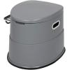 imageOutvita Portable Toilet Outdoor Lightweight Porta Potty with Detachable Inner Bucket Removable Toilet Paper Holder for Camping Boat RV Hiking Living RoomGray