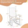 imageOutvita Wood Childrens Rocking Chair Perfect for Indoor or Outdoor AllWeather Wooden Porch Rocker for Garden Yard and Balcony Patio Rocking Chair Suitable for Kids Ages 610WhiteWhite