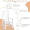 imageOutvita Wood Childrens Rocking Chair Perfect for Indoor or Outdoor AllWeather Wooden Porch Rocker for Garden Yard and Balcony Patio Rocking Chair Suitable for Kids Ages 610WhiteWhite