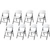 imageOutvita 4Pcs Folding Chairs 2Tier Molded Heavy Duty Outdoor Plastics Folding Chairs Easy to Fold ampamp Store Suitable for Indoor ampamp Outdoor Wedding Party Restaurant Meeting Patio and Garden WhiteWhite