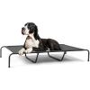 imageOutvita 60 Inch Elevated Dog Bed Outdoor Cooling Raised Pet Cot with Waterproof Textilene Mesh Washable Breathable Alloy Steel Frame Portable Chew Proof Indoor ampamp Outdoor BlackBlack