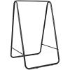 imageOutvita Outdoor Hammock Chair Stand Heavy Duty AFrame Metal Swing Stand with PowderCoated Finish and 2 Haning Holes for Yard Porch Paito Inside RoomBlack