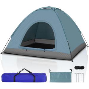 imageOutvita Camping Dome Tent 14 Person Waterproof Windproof Easy Setup Spacious Family Tents with Carry Bag ampamp Rain Fly for Hiking Backpacking Traveling Glamping BeachBlue