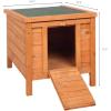 imageOutvita Outdoor Cat House Weatherproof Rabbit Hutch Wooden Small Pet House Outside Wooden Outside Shelter with Elevated Floor and Lockable Door for Feral Cats Rabbits Chicken WoodWood