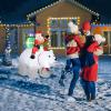 imageOutvita 6FT Outdoor Christmas Inflatables Decorations with LED Lights Inflatable Santa Riding Motorcycle with A Tree Xmas Blow Up Yard Decor for Yard Lawn Garden Patio PartySanta Riding Polar Bears