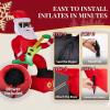 imageOutvita 6FT Outdoor Christmas Inflatables Decorations with LED Lights Inflatable Santa Riding Motorcycle with A Tree Xmas Blow Up Yard Decor for Yard Lawn Garden Patio PartyPlaying Guitar