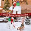 imageOutvita 6FT Outdoor Christmas Inflatables Decorations with LED Lights Inflatable Santa Riding Motorcycle with A Tree Xmas Blow Up Yard Decor for Yard Lawn Garden Patio PartySanta Riding Polar Bears