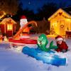 imageOutvita 6FT Outdoor Christmas Inflatables Decorations with LED Lights Inflatable Santa Riding Motorcycle with A Tree Xmas Blow Up Yard Decor for Yard Lawn Garden Patio PartyFishing Santa
