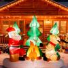 imageOutvita 6FT Outdoor Christmas Inflatables Decorations with LED Lights Inflatable Santa Riding Motorcycle with A Tree Xmas Blow Up Yard Decor for Yard Lawn Garden Patio PartyRoasting by a Fire in the Forest