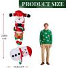 imageOutvita 6FT Outdoor Christmas Inflatables Decorations with LED Lights Inflatable Santa Riding Motorcycle with A Tree Xmas Blow Up Yard Decor for Yard Lawn Garden Patio PartyHanging Santa