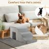 imageOutvita Dog Stairs 4Step Dog Steps for High Bed Pet Steps for Small Dogs and Cats NonSlip Balanced Pet Ramp Indoor Grey5steps