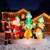 imageOutvita 6FT Outdoor Christmas Inflatables Decorations with LED Lights Inflatable Santa Riding Motorcycle with A Tree Xmas Blow Up Yard Decor for Yard Lawn Garden Patio PartyRoasting by a Fire in the Forest