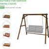 imageOutvita Porch Swing Stand 67quot Wooden Swing Frame with Extra Bottom Connection Board and Stable A Frame for Patio Porch Backyard 600lbs CapacityFir