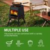 imageOutvita Camping Wood Stove 106quot Portable Folding Wood Burning Stove Alloy Steel Backpacking Stove for Hiking Outdoor Survival Stove Emergency for Picnic Cooking Outside BBQ1063Inch