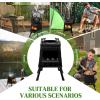 imageOutvita Camping Wood Stove 106quot Portable Folding Wood Burning Stove Alloy Steel Backpacking Stove for Hiking Outdoor Survival Stove Emergency for Picnic Cooking Outside BBQ1417Inch
