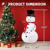 imageOutvita Outdoor Christmas Decorations 4ft Electric Snowman with Motor ampamp 120 LED Lights Lighted White Foldable Popup Snowman for Xmas Indoor and Outdoor Lawn Garden Yard Holiday DecorSnowman with Colorful lights
