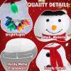 imageOutvita Outdoor Christmas Decorations 4ft Electric Snowman with Motor ampamp 120 LED Lights Lighted White Foldable Popup Snowman for Xmas Indoor and Outdoor Lawn Garden Yard Holiday DecorSnowman with Colorful lights