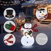 imageOutvita Outdoor Christmas Decorations 4ft Electric Snowman with Motor ampamp 120 LED Lights Lighted White Foldable Popup Snowman for Xmas Indoor and Outdoor Lawn Garden Yard Holiday DecorSnowman With A Walking Stick