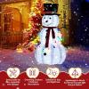 imageOutvita Outdoor Christmas Decorations 4ft Electric Snowman with Motor ampamp 120 LED Lights Lighted White Foldable Popup Snowman for Xmas Indoor and Outdoor Lawn Garden Yard Holiday DecorSnowman with Colorful lights