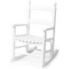 imageOutvita Outdoor Childrens Rocking Chair AllWeather Wooden Porch Rocker with High Backrest Ideal for Garden Yard and Balcony Patio Rocking Chair Suitable for Kids Ages 36WhiteWhite
