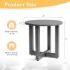 imageOutvita Outdoor Round Side Table 18quot Weather Resistant Small Metal End Table with X Legs for Patio Balcony Lawn Garden Poolside Living Room1pc