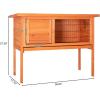 imageOutvita Rabbit Hutch 36quot Single Deck Waterproof Wooden Chicken Coop Wire Hen Quail House Indoor Outdoor UseBunny Cage Small Pet Animal Poultry Cage WoodWood