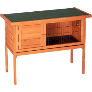 imageOutvita Rabbit Hutch 36quot Single Deck Waterproof Wooden Chicken Coop Wire Hen Quail House Indoor Outdoor UseBunny Cage Small Pet Animal Poultry Cage WoodWood
