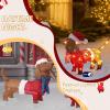 imageOutvita 2pcs Lighted Christmas Decorations OutdoorIndoor 3D Dachshund with Xmas Hat and 115 Warm White LED Lights Sausage Dog Christmas Decor for Home Yard Garden Holiday Party
