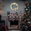 imageOutvita 36in Christmas Wreath Prelit Battery Powered Lighted Artificial Xmas Wreath with 80 Warm Lights and 270 PVC Tips and 18 DIY Ornaments for Front Door Gate Wall Xmas Party DecorationsGreen