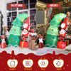 imageOutvita Christmas Inflatables Motorcycle 75 Ft Xmas Inflatable Decoration Santa Riding Motorcycle with A Christmas Tree Outdoor Blow Up Decor for Yard Lawn Gardenwith Gnome