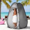 imageOutvita Pop Up Shower Tent Instant Privacy Dressing Changing ampamp Toilet Tent 74 Portable Outdoor Shelter for Camping Hiking Fishing Picnic Beach with Carry Bag PinkGray