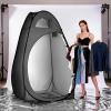 imageOutvita Pop Up Shower Tent Instant Privacy Dressing Changing ampamp Toilet Tent 74 Portable Outdoor Shelter for Camping Hiking Fishing Picnic Beach with Carry Bag PinkBlack