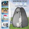 imageOutvita Pop Up Shower Tent Instant Privacy Dressing Changing ampamp Toilet Tent 74 Portable Outdoor Shelter for Camping Hiking Fishing Picnic Beach with Carry Bag PinkGray