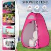imageOutvita Pop Up Shower Tent Instant Privacy Dressing Changing ampamp Toilet Tent 74 Portable Outdoor Shelter for Camping Hiking Fishing Picnic Beach with Carry Bag PinkPink