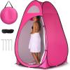 imageOutvita Pop Up Shower Tent Instant Privacy Dressing Changing ampamp Toilet Tent 74 Portable Outdoor Shelter for Camping Hiking Fishing Picnic Beach with Carry Bag PinkPink