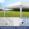 imageOutvita 10x30ft Ez Pop Up Canopy Portable Instant Canopy Tent with 8 SideWalls for Outdoor Events Party Wedding BirthdayGraduationDark Gray 10x30ft10x20white