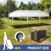 imageOutvita 10x30ft Ez Pop Up Canopy Portable Instant Canopy Tent with 8 SideWalls for Outdoor Events Party Wedding BirthdayGraduationDark Gray 10x30ft10x30white