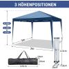imageOutvita 10x30ft Ez Pop Up Canopy Portable Instant Canopy Tent with 8 SideWalls for Outdoor Events Party Wedding BirthdayGraduationDark Gray 10x30ft10x10blue