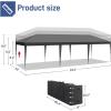 imageOutvita 10x30ft Ez Pop Up Canopy Portable Instant Canopy Tent with 8 SideWalls for Outdoor Events Party Wedding BirthdayGraduationDark Gray 10x30ft10x30gray