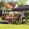 imageOutvita 10x30ft Ez Pop Up Canopy Portable Instant Canopy Tent with 8 SideWalls for Outdoor Events Party Wedding BirthdayGraduationDark Gray 10x30ft10x10gray2pcs walls