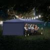 imageOutvita 10x30ft Ez Pop Up Canopy Portable Instant Canopy Tent with 8 SideWalls for Outdoor Events Party Wedding BirthdayGraduationDark Gray 10x30ft10x20blue